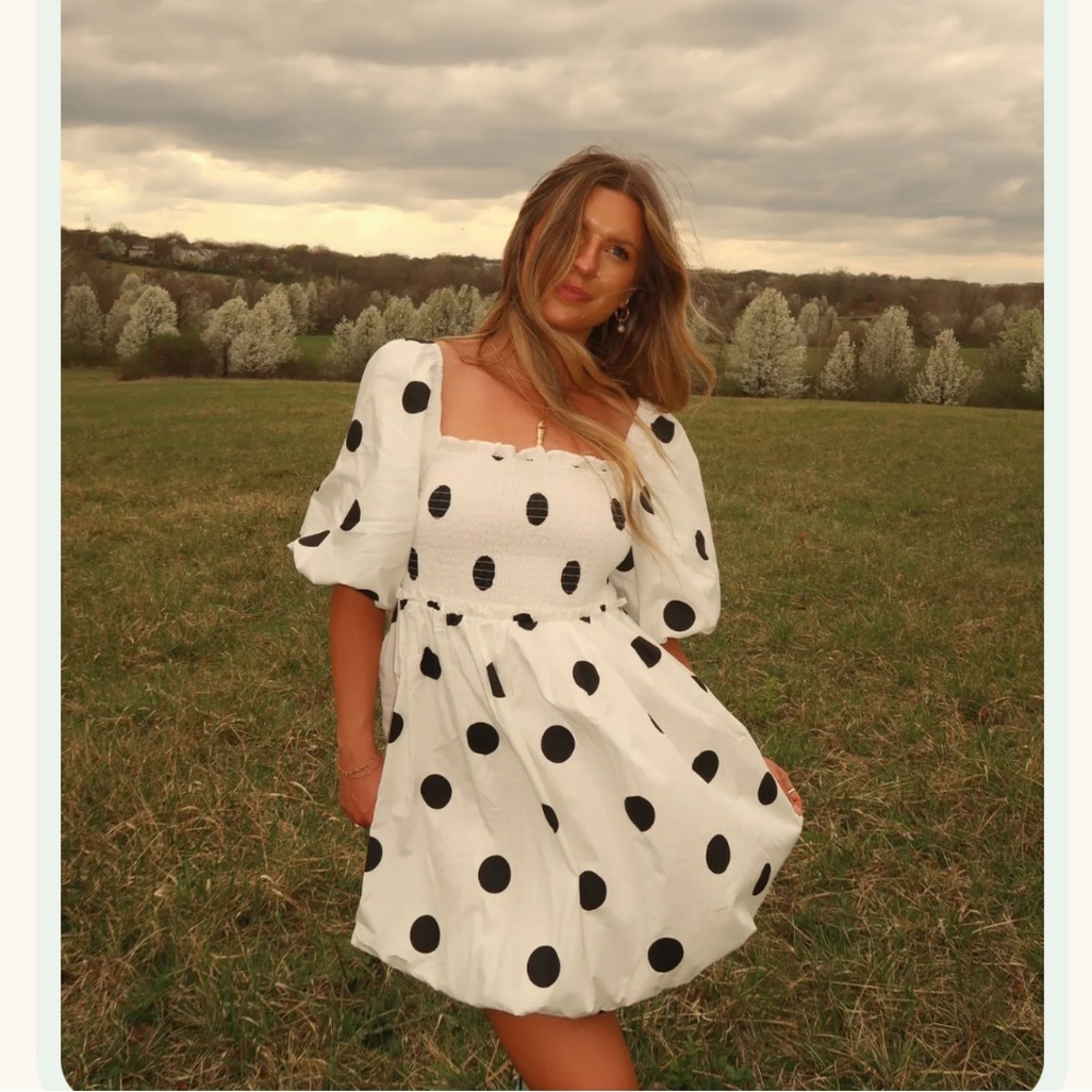 Polka Dot Bubble Dress NWT